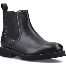 Adult Chelsea Boots Hush Puppies Gwyneth Leather Flat Chelsea Boots - Black
