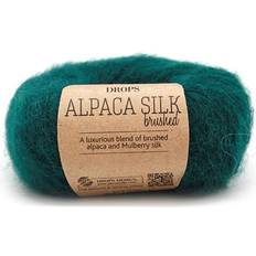Drops Design Brushed Alpaca Silk Uni Colour Skogsgrön 140m