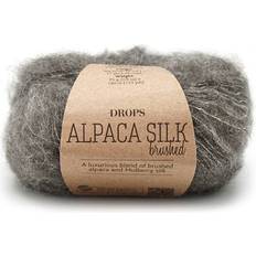 Drops Design Brushed Alpaca Silk Uni Colour Grå 140m