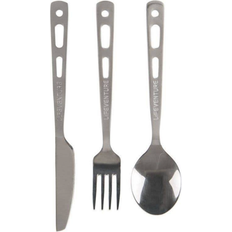 Lifeventure Basic Titanium Camping Cutlery Set 3pcs