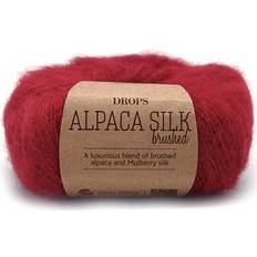 Drops Design Brushed Alpaca Silk Uni Colour Röd 140m