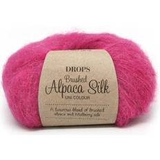 Drops Design Brushed Alpaca Silk Uni Colour Cerise 140m