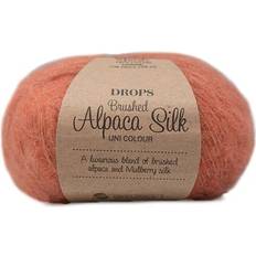 Drops Design Brushed Alpaca Silk Uni Colour Ljus rost 140m