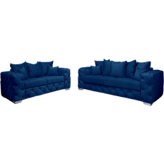 Snooze Online Ashton Scatter Royal Blue Sofa 207cm 2pcs