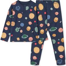 Liewood Pyjamasser Børnetøj Liewood Wilhelm Printed Pyjamas Set - Navy