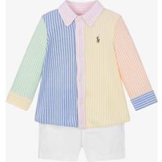 Yellow Other Sets Ralph Lauren Baby Boys Striped Cotton Piqué Shorts Set - Blue/Yellow