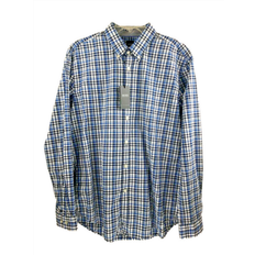HUGO BOSS Shirts HUGO BOSS Checked Slim-fit Multi-color Plaid Shirt - Oxford Cotton Blue