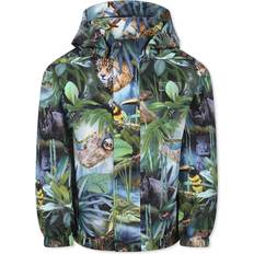 Molo 86/92 Jakker Molo Unisex Vindjakke Med Jungleprint - Green