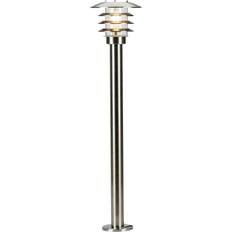 LightsOn Saturn Silver Bollard 90cm