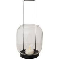 Sinnerup Brugskunst Sinnerup Sia Glass Small Black/Transparent Lanterne 29cm
