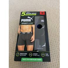 Recycled Fabric Men's Underwear Puma Microfiber Boxer Brief 5-Pack - Black/Blue/Grey
