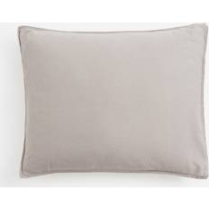 H&M Washed Linen Putetrekk Brun (70x50cm)