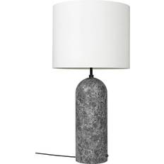 GUBI Gravity XL Low Grey Marble/White Floor Lamp 120cm