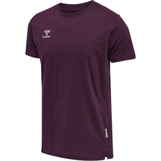 Hummel Move Grid Cotton T-shirt S/S Men - Grape Wine