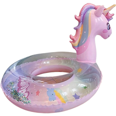 Shein 1pc Inflatable Sequins Unicorn Swimming Ring, Thick PVC Outdoor Pool Party Underarm Circle Swimming Sports Accessory