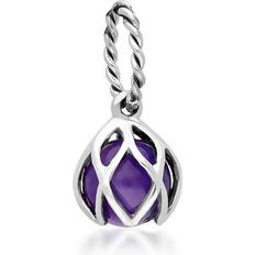 Amethyst Jewellery C W Sellors Amethyst Emma Stothard Silver Darling 6mm Float Charm