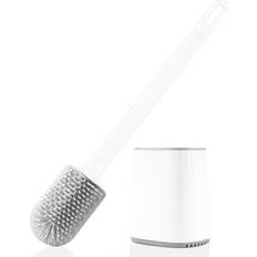 Bathroom Accessories Kikidex Silicone Toilet Brush With 3 in 1 Multi-Function