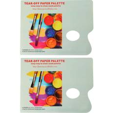 Palettes Goolrc 2 Pcs Double Sided Disposable Paper Palette