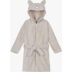 Dressing Gowns Pippi Cotton Towelling Bear Bathrobe - Beige