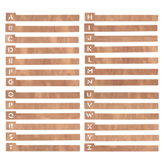 CD & Vinyl Storage Tauoh 26PCS Wood Record Alphabetic Dividers