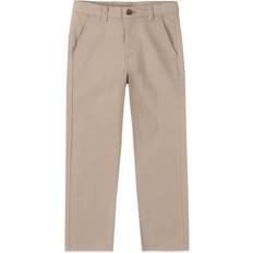 Izod Boy's School Uniform Comfortable Waistband Twill Pants - Khaki