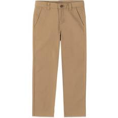 Izod Boy's School Uniform Comfortable Waistband Twill Pants - Burnished Khaki