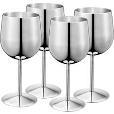 Stainless Steel Wine Glasses Dorre Violette Glasses Stainless Steel 4-Pack 32 cl Wine Glass