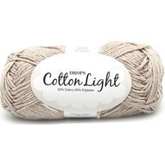 Garn & Håndarbejdsudstyr Drops Design Cotton Light Uni Colour Lysebeige 105m