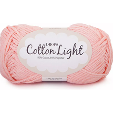 Drops Design Cotton Light Uni Colour Lys Rosa 105m