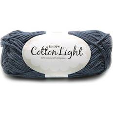 Drops Design Cotton Light Uni Colour Jeansblå 105m