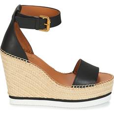 See by Chloé Glyn Espadrille Wedge - Black