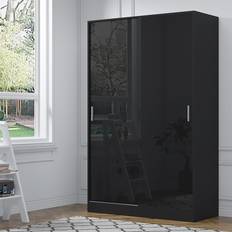 Sliding Doors Wardrobes Reflect 2 Door Sliding Black Oak Matt Wardrobe