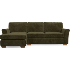 Dunelm Lena Luxury Chenille Olive Sofa 264cm 4 Seater