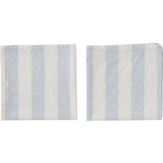 OYOY Striped Stoffserviette Blau, Weiß (45x45cm)