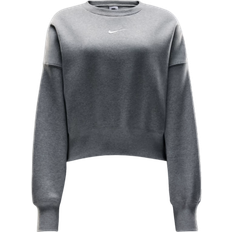 Nike Sportswear Phoenix Fleece Over Oversized Crew Neck Sweatshirt Women's - Dark Grey Heather/Sail