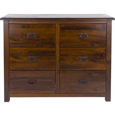 Pines Chest of Drawers Core Products Boston Brown Chest of Drawer 110x91cm
