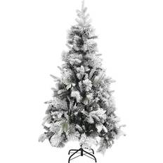 vidaXL 340532 Green /White Christmas Tree 225cm