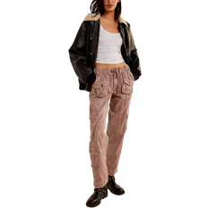 Free People Tahiti Cargo Trousers - Cashmere