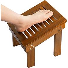 Sgabelli da Doccia Teak Wood Shower Foot Stool