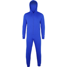 Long Sleeves Pyjamases Children's Clothing Colortone Comfy Co Plain All in One Onesie - Royal Blue