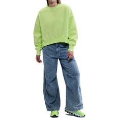 Nike Sportswear Phoenix Fleece Over Oversized Crew Neck Sweatshirt Women's - Light Liquid Lime/Sail