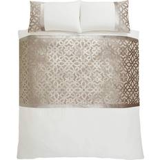 Catherine Lansfield Lattice Cut Duvet Cover Beige, Natural (200x200cm)