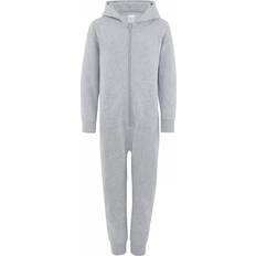XL Night Garments Colortone Comfy Co Plain All In One Onesie - Heather Grey