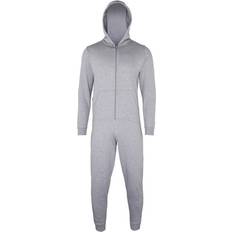 Colortone Comfy Co Plain All in One Onesie - Heather Grey