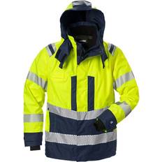 Fristads High Vis Airtech Class 3 4515 GTT Shell Jacket - High Vis Yellow/Navy