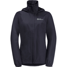 Black - Hiking Rain Jackets & Rain Coats Jack Wolfskin Women's Stormy Point 2L Shell Jacket - Graphite