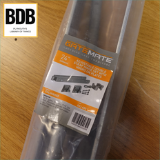 Silver Gates Gatemate Field Adjustable Hinge Set 600mm Silver