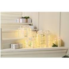 Decorations Festive Christmas LED Parcels Set of 3 Decoration