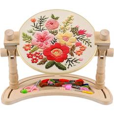 Embroidery Hoops & Frames Tlily Adjustable Embroidery Hoop Stand 360 Rotated