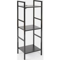 Black Shelving Systems OHS 3 Tier Manhattan Black Shelving System